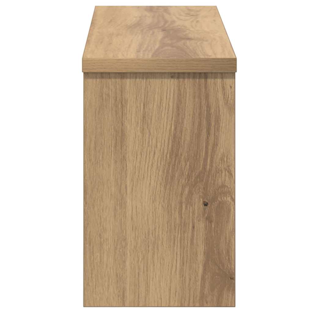vidaXL Wandmontierter Kleiderständer Artisan-Eiche 50 x 16 x 26 cm