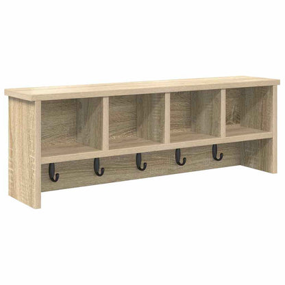 vidaXL Wandmontierter Kleiderständer Sonoma-Eiche 75 x 16 x 26 cm