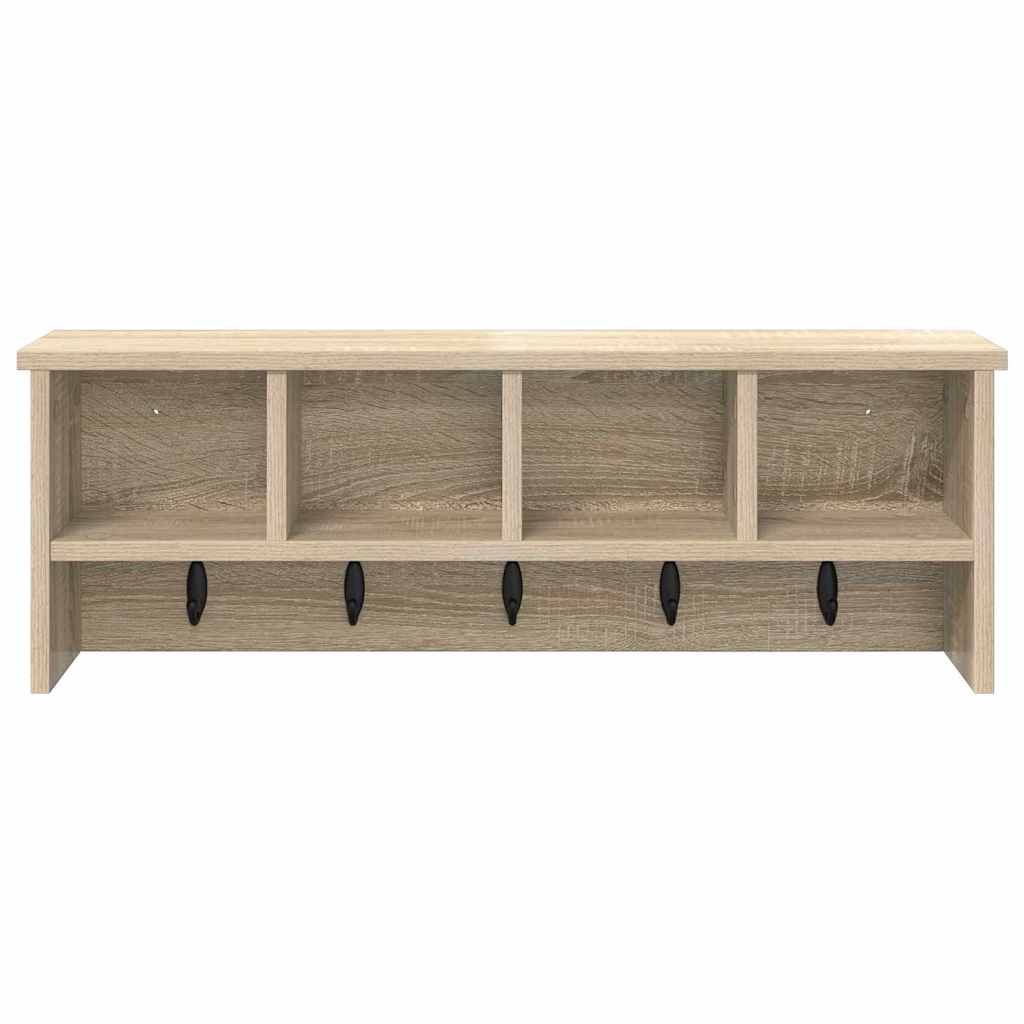 vidaXL Wandmontierter Kleiderständer Sonoma-Eiche 75 x 16 x 26 cm