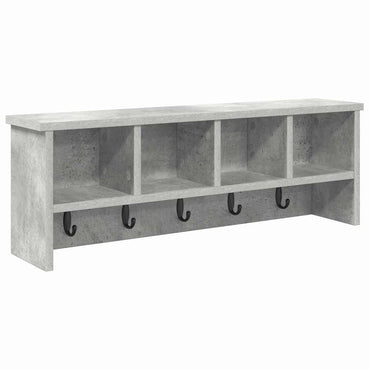 vidaXL Wandmontierter Kleiderständer Betongrau 75 x 16 x 26 cm