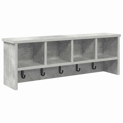 vidaXL Wandmontierter Kleiderständer Betongrau 75 x 16 x 26 cm