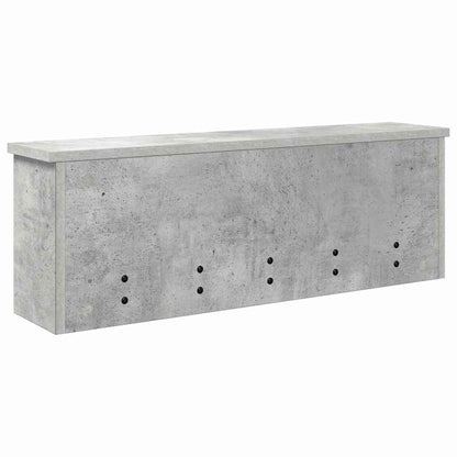vidaXL Wandmontierter Kleiderständer Betongrau 75 x 16 x 26 cm