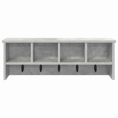 vidaXL Wandmontierter Kleiderständer Betongrau 75 x 16 x 26 cm