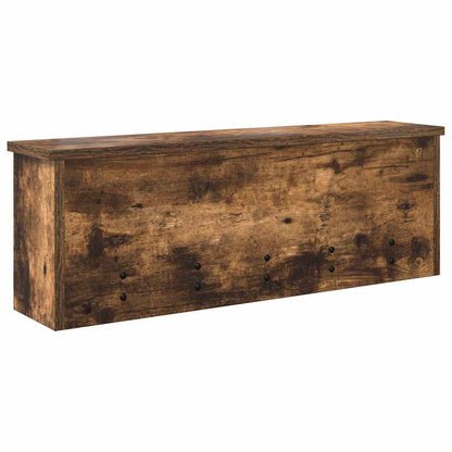 vidaXL Wandmontierter Kleiderständer Räuchereiche 75 x 16 x 26 cm