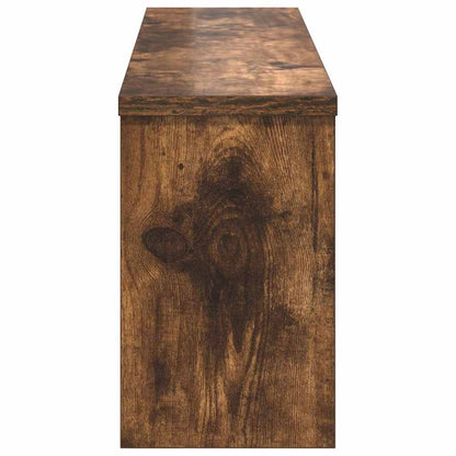 vidaXL Wandmontierter Kleiderständer Räuchereiche 75 x 16 x 26 cm
