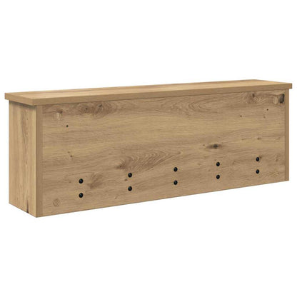 vidaXL Wandmontierter Kleiderständer Artisan-Eiche 75 x 16 x 26 cm