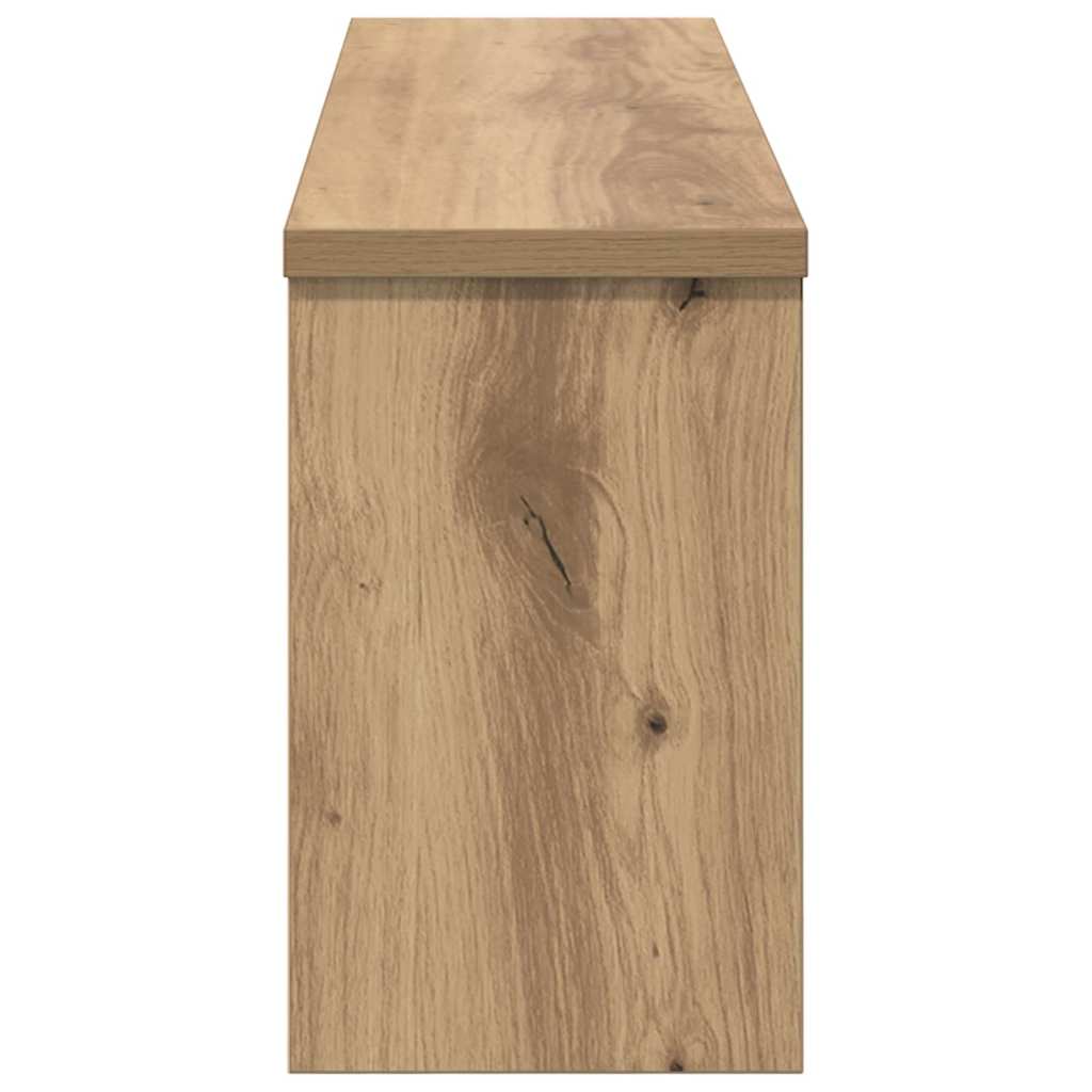 vidaXL Wandmontierter Kleiderständer Artisan-Eiche 75 x 16 x 26 cm