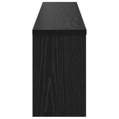 vidaXL Wandmontierter Kleiderständer mit Regal Schwarz Eichen-Optik