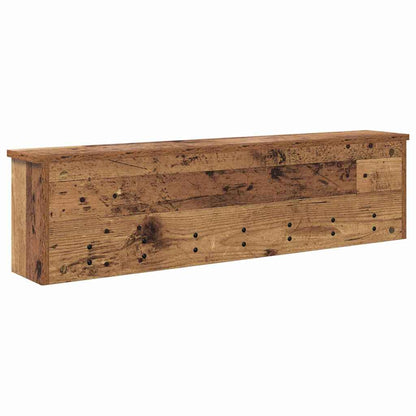vidaXL Wandmontierter Kleiderständer Altholz 100 x 16 x 26 cm