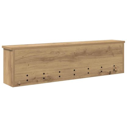 vidaXL Wandmontierter Kleiderständer Artisan-Eiche 100 x 16 x 26 cm