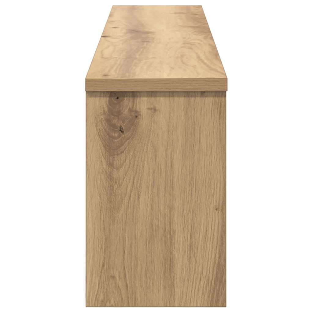 vidaXL Wandmontierter Kleiderständer Artisan-Eiche 100 x 16 x 26 cm