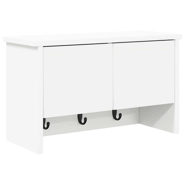 vidaXL Wandmontierter nachttisch Weiß 50 x 20 x 30 cm Holzwerkstoff