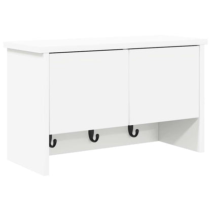 vidaXL Wandmontierter nachttisch Weiß 50 x 20 x 30 cm Holzwerkstoff