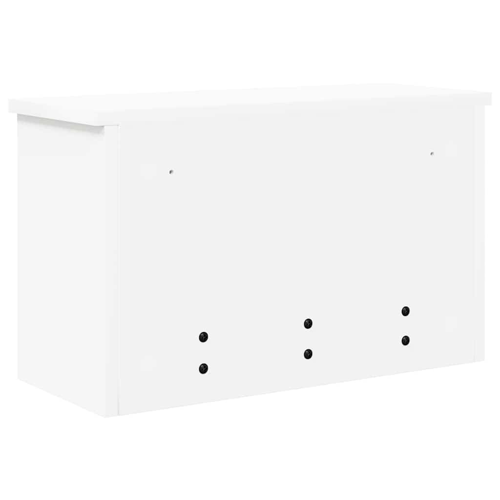 vidaXL Wandmontierter nachttisch Weiß 50 x 20 x 30 cm Holzwerkstoff