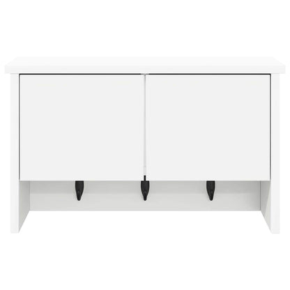vidaXL Wandmontierter nachttisch Weiß 50 x 20 x 30 cm Holzwerkstoff