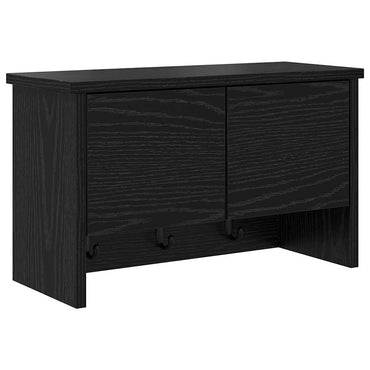 vidaXL Wandmontierter nachttisch Schwarz Eichen-Optik 50 x 20 x 30 cm