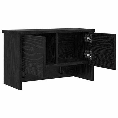 vidaXL Wandmontierter nachttisch Schwarz Eichen-Optik 50 x 20 x 30 cm