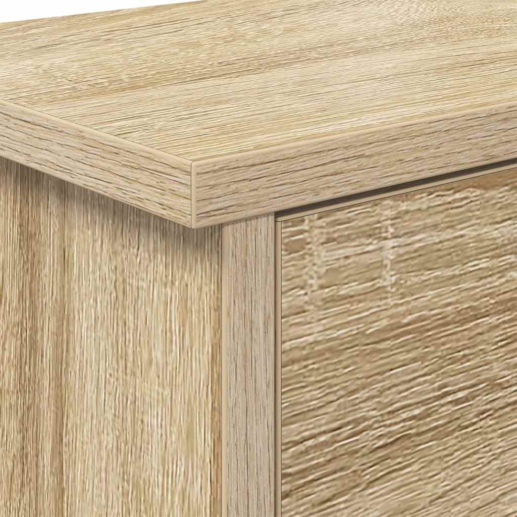 vidaXL Wandmontierter nachttisch mit Tür Sonoma-Eiche 50 x 20 x 30 cm