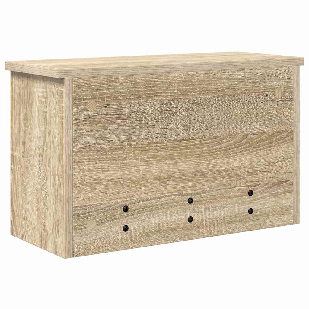 vidaXL Wandmontierter nachttisch mit Tür Sonoma-Eiche 50 x 20 x 30 cm