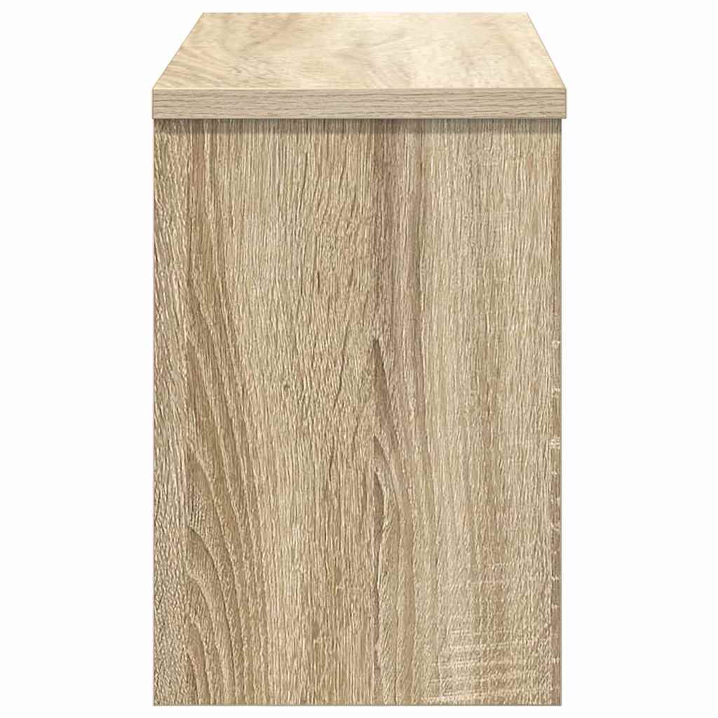 vidaXL Wandmontierter nachttisch mit Tür Sonoma-Eiche 50 x 20 x 30 cm