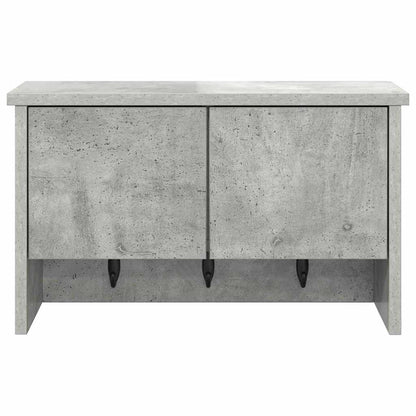 Wandmontierter nachttisch mit Regal Beton Grau 50 x 20 x 30 cm