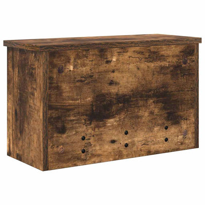 vidaXL Wandmontierter nachttisch Geräucherte Eiche 50 x 20 x 30 cm