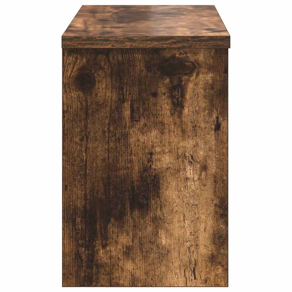 vidaXL Wandmontierter nachttisch Geräucherte Eiche 50 x 20 x 30 cm