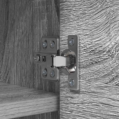 Wandmontierter nachttisch mit Tür Graues Sonoma 50 x 20 x 30 cm