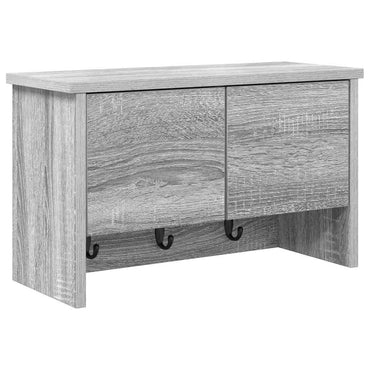 vidaXL Wandmontierter nachttisch mit Tür Graues Sonoma 50 x 20 x 30 cm