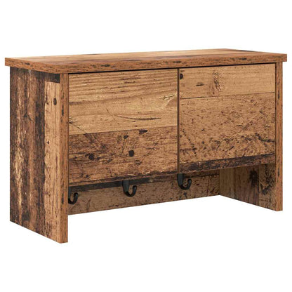 vidaXL Wandmontierter nachttisch Altholz 50 x 20 x 30 cm Holzwerkstoff