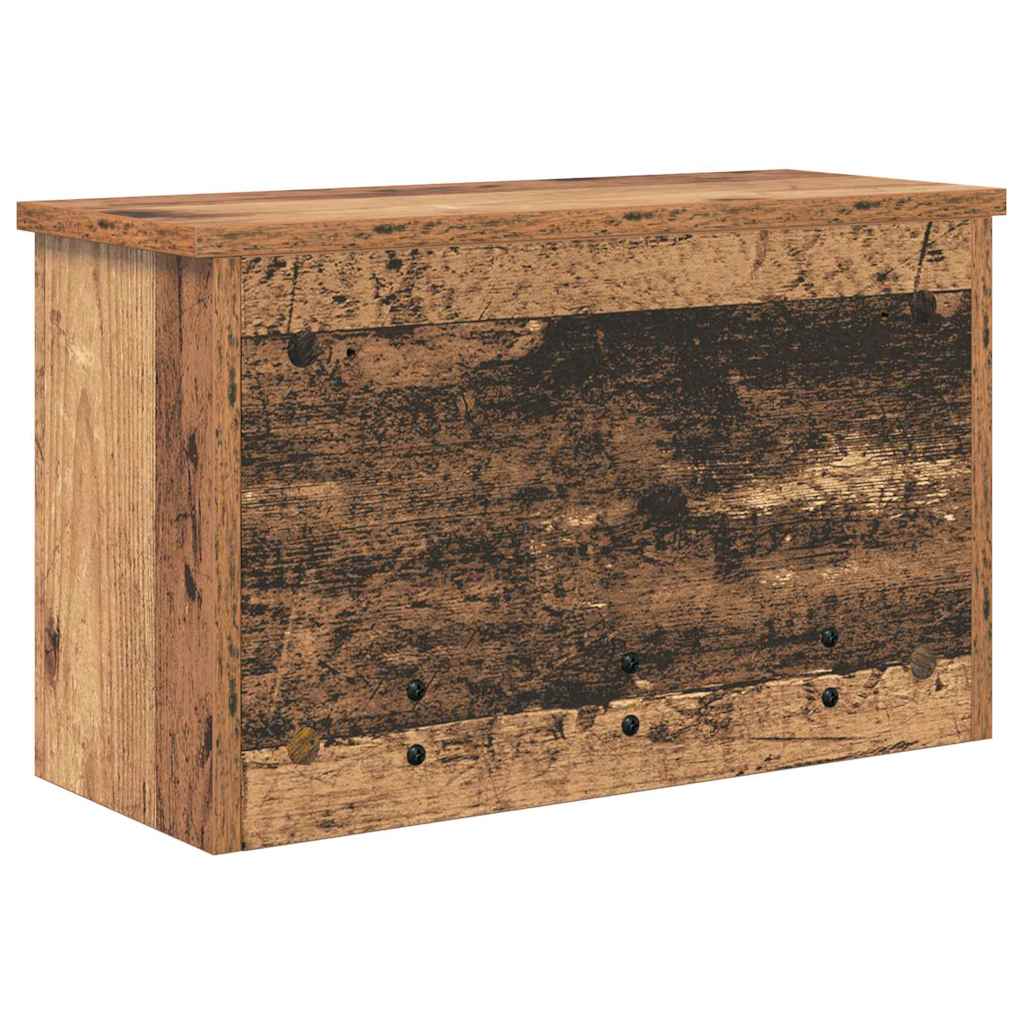 vidaXL Wandmontierter nachttisch Altholz 50 x 20 x 30 cm Holzwerkstoff