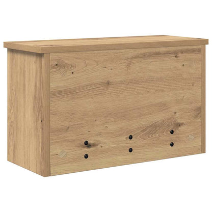 vidaXL Wandmontierter nachttisch mit Tür Artisan-Eiche 50 x 20 x 30 cm