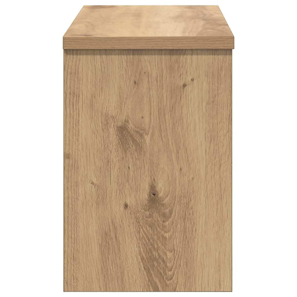 vidaXL Wandmontierter nachttisch mit Tür Artisan-Eiche 50 x 20 x 30 cm