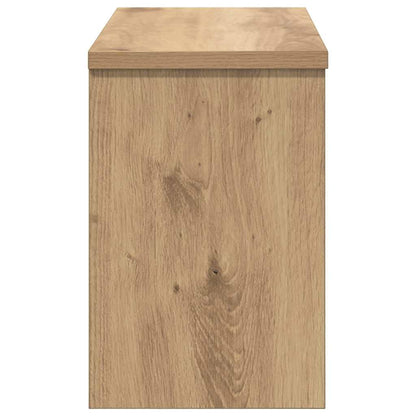 vidaXL Wandmontierter nachttisch mit Tür Artisan-Eiche 50 x 20 x 30 cm
