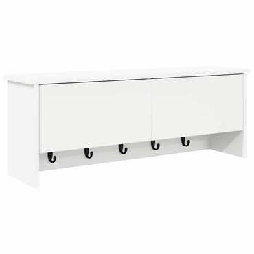 vidaXL Wandmontierter nachttisch Weiß 80 x 20 x 30 cm Holzwerkstoff