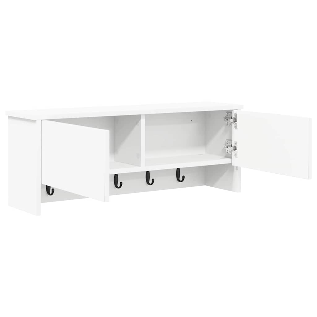 vidaXL Wandmontierter nachttisch Weiß 80 x 20 x 30 cm Holzwerkstoff