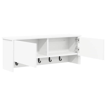 vidaXL Wandmontierter nachttisch Weiß 80 x 20 x 30 cm Holzwerkstoff