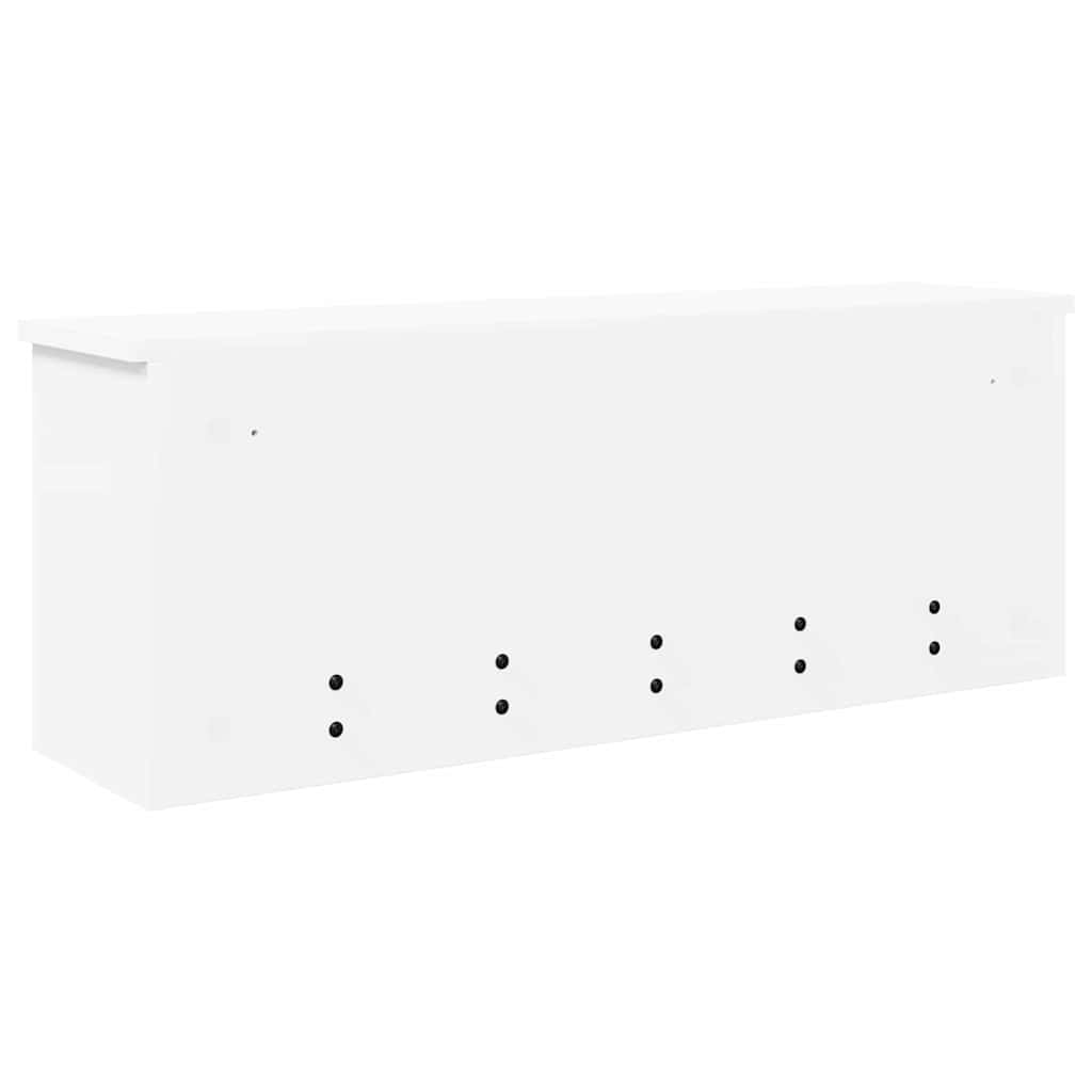 vidaXL Wandmontierter nachttisch Weiß 80 x 20 x 30 cm Holzwerkstoff