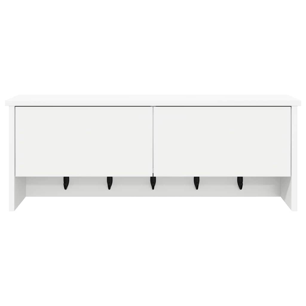 vidaXL Wandmontierter nachttisch Weiß 80 x 20 x 30 cm Holzwerkstoff