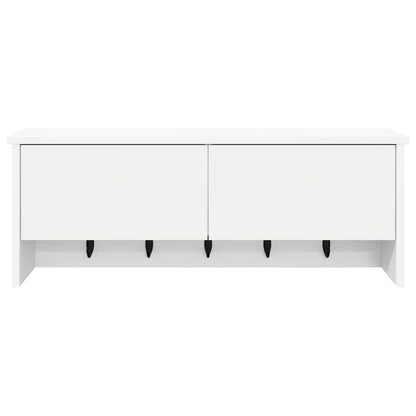 vidaXL Wandmontierter nachttisch Weiß 80 x 20 x 30 cm Holzwerkstoff