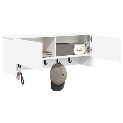 vidaXL Wandmontierter nachttisch Weiß 80 x 20 x 30 cm Holzwerkstoff