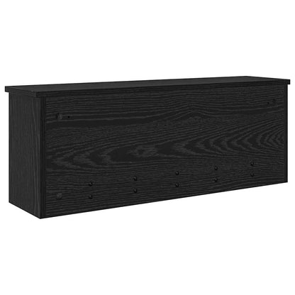 vidaXL Wandmontierter nachttisch Schwarz Eichen-Optik 80 x 20 x 30 cm