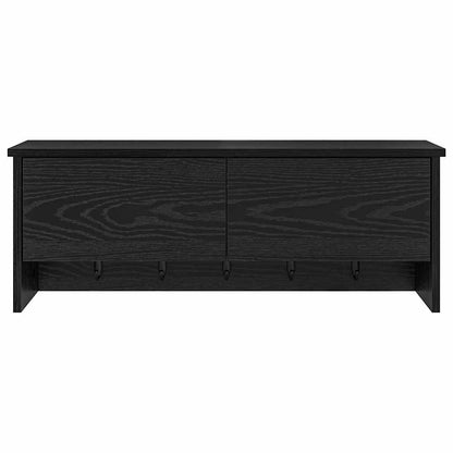 vidaXL Wandmontierter nachttisch Schwarz Eichen-Optik 80 x 20 x 30 cm
