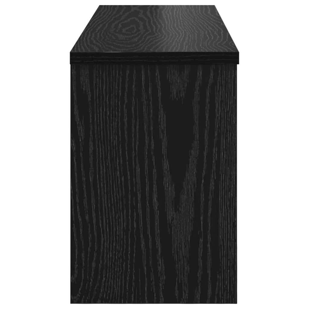 vidaXL Wandmontierter nachttisch Schwarz Eichen-Optik 80 x 20 x 30 cm