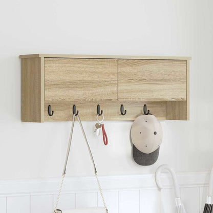 vidaXL Wandmontierter nachttisch mit Tür Sonoma-Eiche 80 x 20 x 30 cm