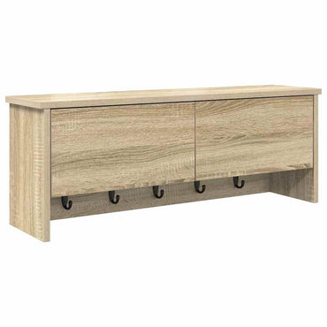 vidaXL Wandmontierter nachttisch mit Tür Sonoma-Eiche 80 x 20 x 30 cm