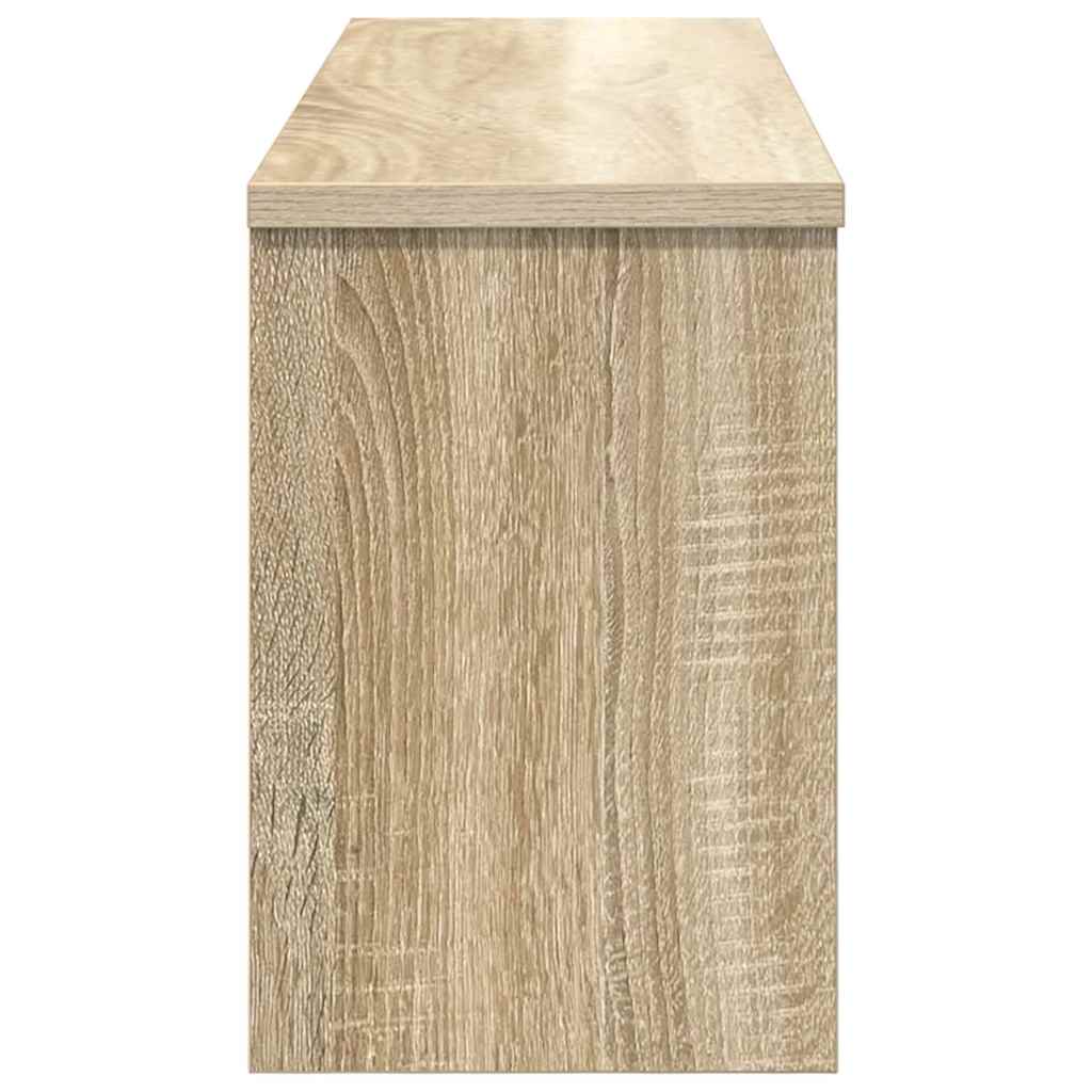 vidaXL Wandmontierter nachttisch mit Tür Sonoma-Eiche 80 x 20 x 30 cm