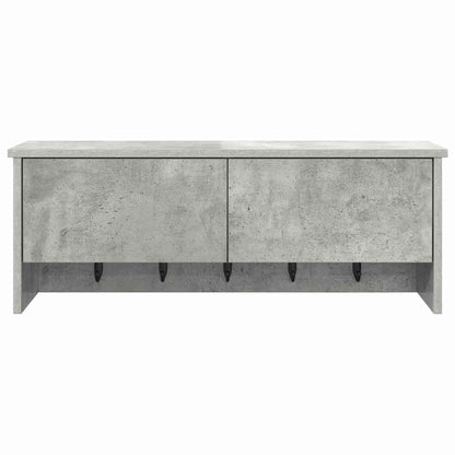 vidaXL Wandmontierter nachttisch mit Regal Beton Grau 80 x 20 x 30 cm