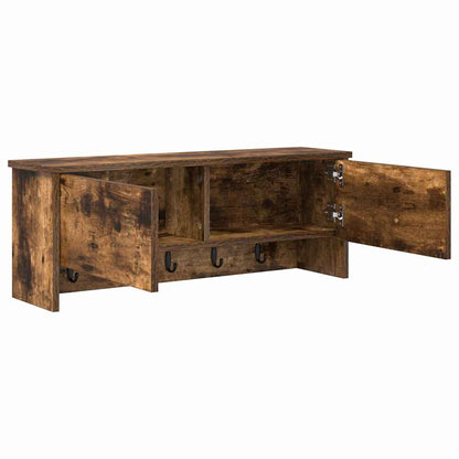 vidaXL Wandmontierter nachttisch Geräucherte Eiche 80 x 20 x 30 cm