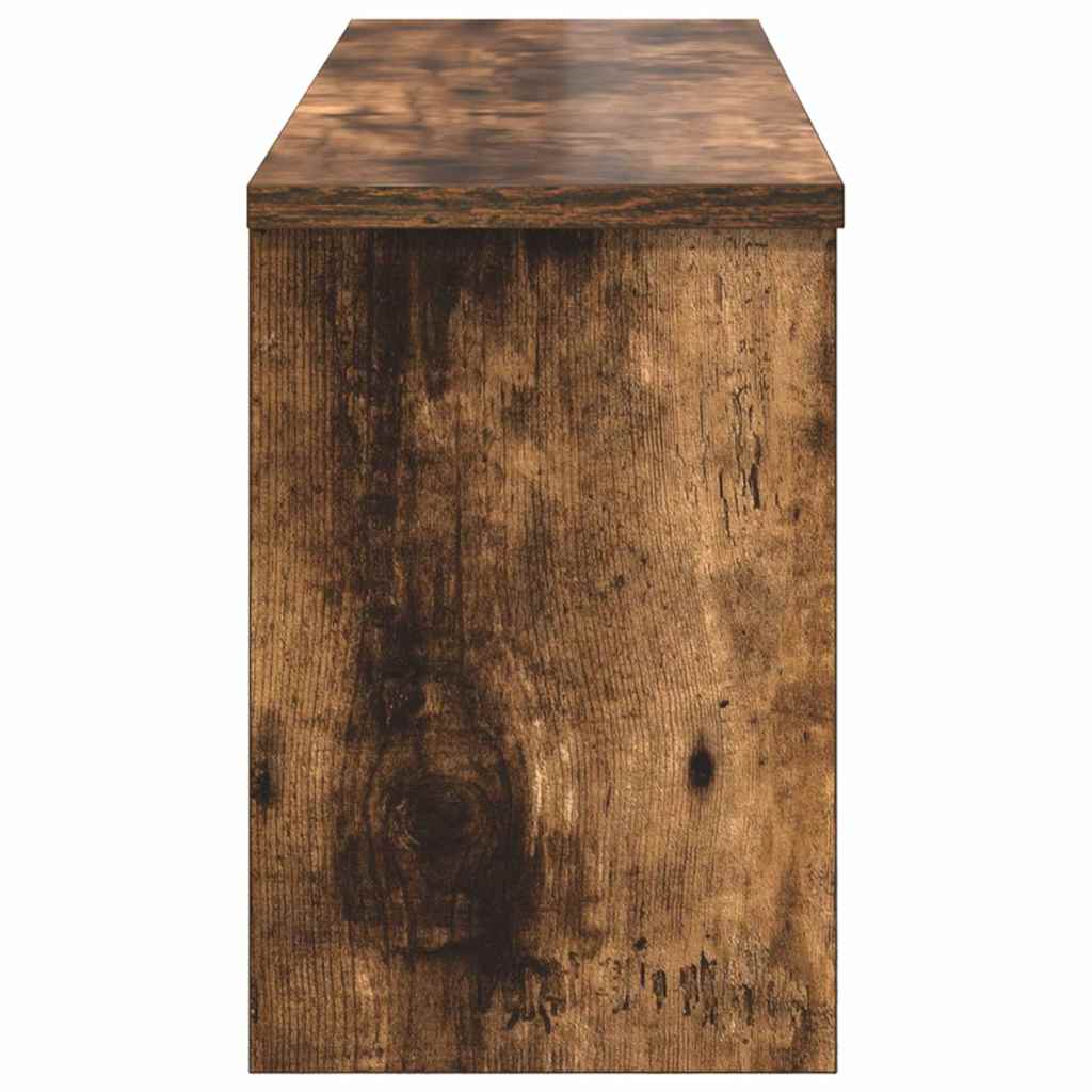 vidaXL Wandmontierter nachttisch Geräucherte Eiche 80 x 20 x 30 cm